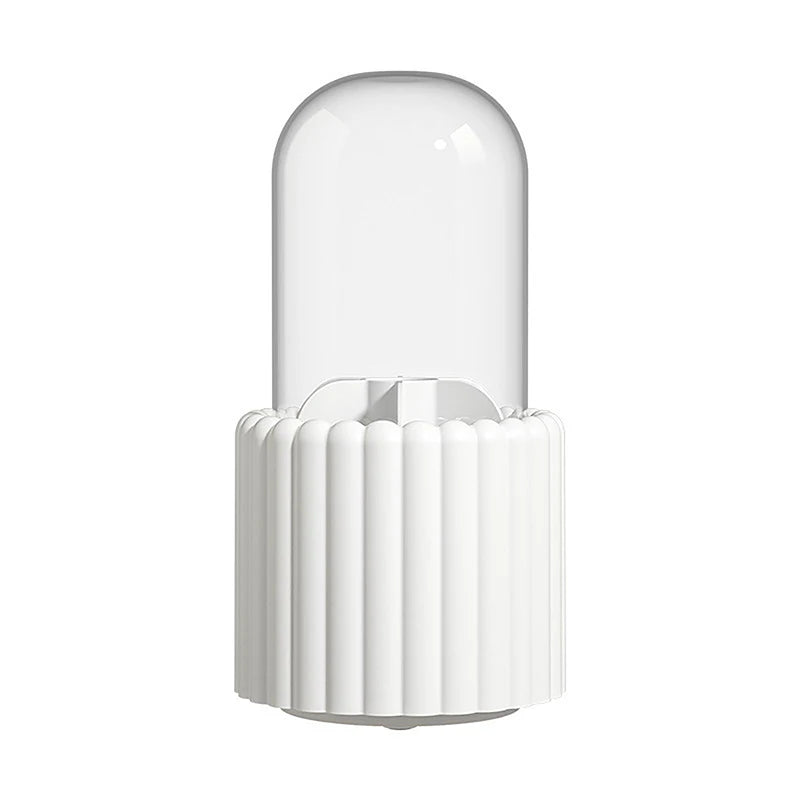 360° Rotating Makeup Brush Holder With Lid – Cosmetic Organizer