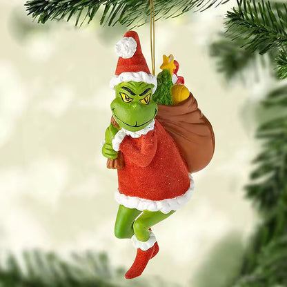 Christmas Tree Grinch Ornaments – 18pcs Set