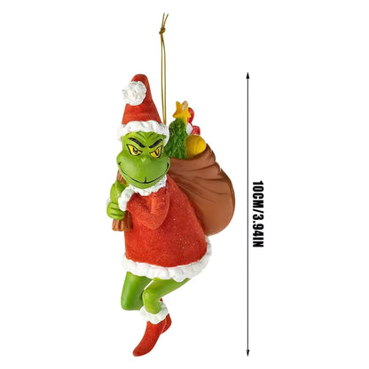 Christmas Tree Grinch Ornaments – 18pcs Set