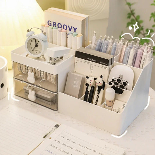 Desktop Makeup Organizer – Multi-Drawer Cosmetic Storage Box