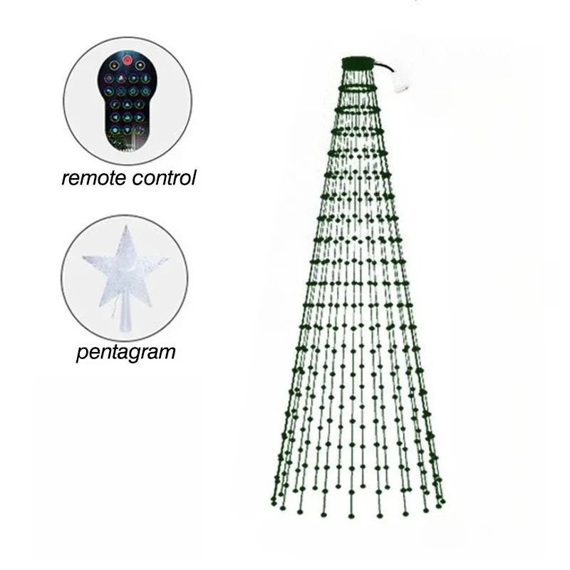 Christmas LED Tree Lights – RGB Smart String Lights with Bluetooth App & Remote